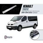 Renaul.t. Trafic Krom Arka Tampon Üzeri Koruma 2001-2014 Arası Uyumlu Paslanmaz Çelik