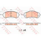 Psa On Fren Balatası P308 II 13> P308 Sw II 14> Disk Capı: (283 * 26) - Trw Gdb2044