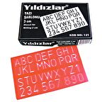 Yıldızlar Yazı Şablonu 3 cm 121