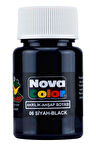 NOVA COLOR AKRİLİK BOYA SİYAH 30 CC