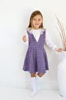 Kız Çocuk Valeria Lila Jile Elbise