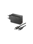 Samsung Galaxy Note 10 Lite Uyumlu 65W Super Fast Sarj Aleti + Kablo, 3 Girisli USB + Cift PD Type-C Hizli Sarj