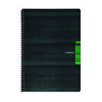 Keskin Color Timber A4 80yp Spiralli Plastik Kapak Not Defteri Çizgili - 1 Adet / D2