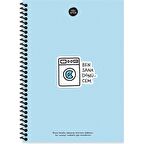 Keskin Color Hisli Şeyler 17x24 100 Yp Çizgili Spiralli Sert Kapak Defter - Dönücem