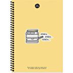 Keskin Color Hisli Şeyler 17x24 100 Yp Kareli Spiralli Sert Kapak - Aynen