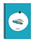 Hisli Şeyler 18,5x25 Spiralli Kareli Defter - Küreğinin Götürdüğü Yere Git