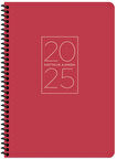 KESKİN AJANDA HAFTALIK 2025 20x28 SPİRALLİ KIRMIZI 600076-1 ADET