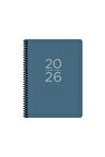 Keskin Color 2026 - 17x24 Spiralli Günlük Ajanda - Mavi