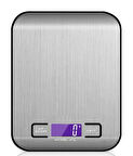 WellHise 2012 5kg Mutfak Tartısı Pilli Işıklı Ekran Hassas Terazi, Otomatik Ayar ve Tara, Dijital Terazi, 6 ölçü birimi