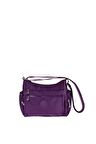 Krinkıl Kumaş Kadın Postacı Çantası Smart Bags 1115 Mor