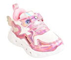 Kız Çocuk Pembe Gümüş Işıklı Hafif Spor Ayakkabı 