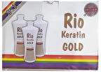 Bio Rio Keratin Gold 700 ml + 700 ml Saç Kremi + 700 ml Şampuan Brezilya Fönü 5 Ay Kalıcı