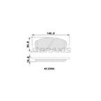 Mitsubıshı On Fren Balatası Mitsubıshı Lancer 03-11 Asx 11-13 Galant 96-> Outlander 03-> 4008 12-> C4 12-> Comp - Braxıs Aa0190