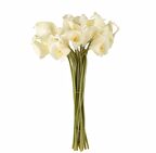 Yapay Çiçek Islak Gala Gerçeksi Eva Malzeme Cala Flower 8li KREM