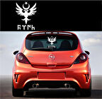 Selçuklu Devleti Kartalı Sticker Oto Yapıştırma Arka cam için