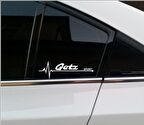 Hyundai Getz Napız Kalp Kelebek Cam için Sticker Yapıştırma