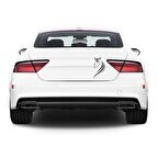 At 2 Araba Stickerı Yapıştırma Vinil Sticker