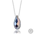 Swarovski Crystal Taşlı Damla Lucky Life 925 Ayar Gumuss  Kadın Kolye
