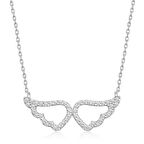 Lucky Life 925 Ayar Gumuss  Melek Kanadı Kadın Kolye