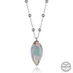 Swarovski Crystal Taşlı Top Zincir Lucky Life 925 Ayar Gumuss  Kadın Kolye