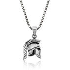 ​Lucky Life 925 Ayar Gumuss  Şovalye Miğfer Kolye