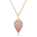 Lucky Life 925 Ayar Gumuss  Yaprak Kadın Kolye