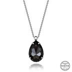 Swarovski Crystal Taşlı Top Zincir Damla Lucky Life 925 Ayar Gumuss  Kadın Kolye