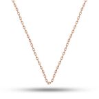 Lucky Life 925 Ayar Gumuss  Rose 0.30 Mikron 45 Cm Forse Kadın Zincir