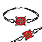 Lucky Life 925 Ayar Gumuss  Ay Yıldız Erkek Bileklik