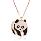 Lucky Life 925 Ayar Gumuss  Panda Kadın Kolye