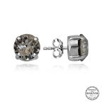 Swarovski Crystal Taşlı Lucky Life 925 Ayar Gumuss  Çivili Kadın Küpe