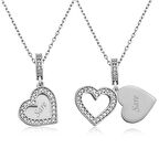 Lucky Life 925 Ayar Gumuss  İsmin Kalbimde Yazılı Kolye