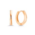 Lucky Life 925 Ayar Gumuss  Rose Halka Kadın Küpe