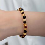 Yetişkin Damla Kehribar Bileklik