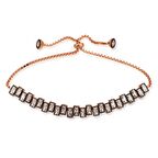 Lucky Life 925 Ayar Gumuss  Rose Baget Taşlı Asansör Bileklik