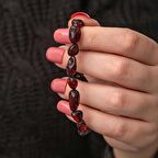 ​Lucky Life 925 Ayar Gumuss Yetişkin Damla Kehribar Bileklik