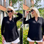 Lucky Life Kadın Dokuma Viskon Kumaş Efsane Gömlek