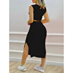 Lucky Life Kadın Iki Iplik Crop Etek Ikili Takım