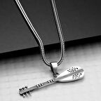 Lucky Life Gümüş Saz Erkek Kolye
