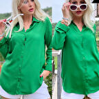 Lucky Life Kadın Dokuma Viskon Kumaş Efsane Gömlek