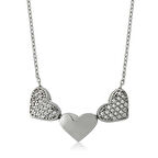 Lucky Life Gümüş 3 Kalpli Kadın Kolye