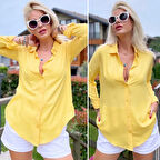 Lucky Life Kadın Dokuma Viskon Kumaş Efsane Gömlek