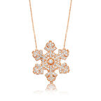 Gümüş Kar Tanesi Kadın Kolye