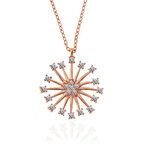 ​Gümüş Rose Çiçek Kadın Kolye