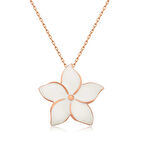 Gümüş Rose Yasemin Çiçeği Kadın Kolye