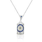 Gümüş Nazarlı Cevşen Kadın Kolye