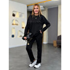 Lucky Life Lucky Life Kadın Inci Detay Modal Kumaş Ikili Takım