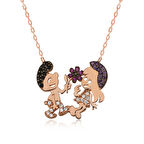 Gümüş Şirinler Kadın Kolye