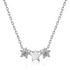 Gümüş Üç Yıldız Kolye