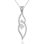 Gümüş Tek Taş Kadın Kolye